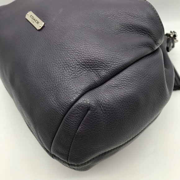 Coach Stone Gray Pebbled Leather Avery Drawstring Bucket Bag  F27003 - Picture 6 of 11